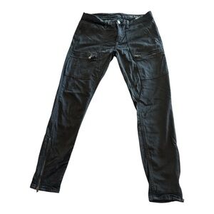 BLANK NYC Black Cargo Pants with Zipper Details